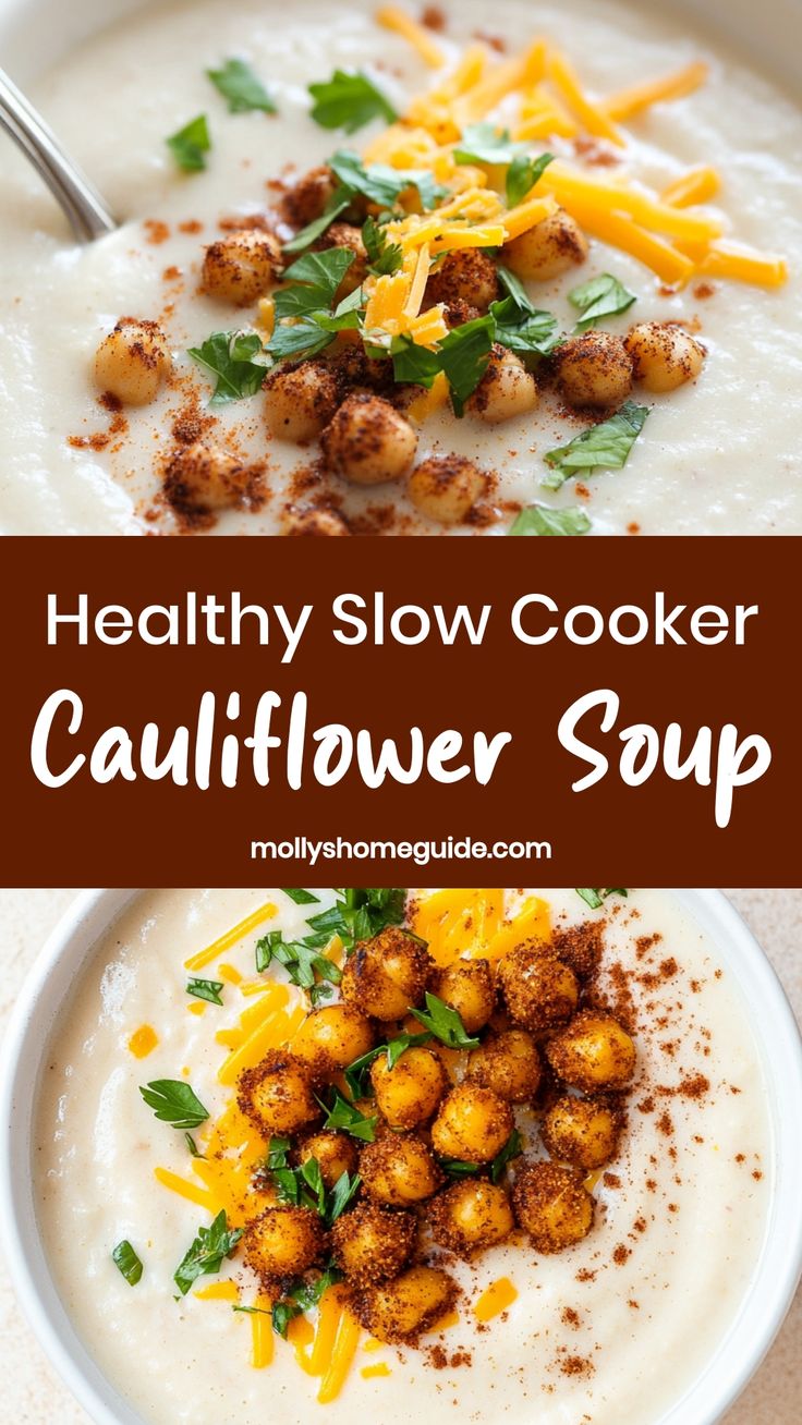 Hands-Off Cauliflower Soup: Easy Meal Prep & Freezer Friendly